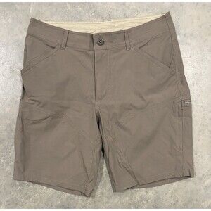 Kuhl Renegade Hiking Shorts Brown Tan 10” Outdoor Nylon Mens 34